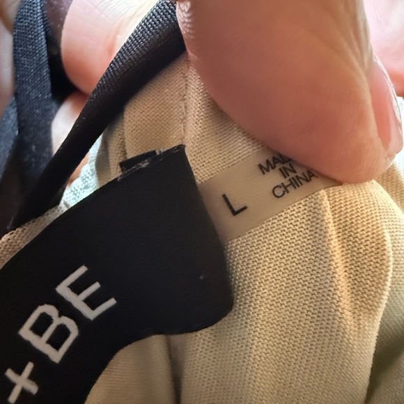 DO+BE Black Polka Dot Mesh Dress | Fitted, Open Back Flounce Hem | Size Large - Picture 4 of 5